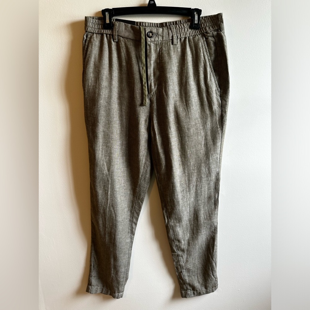 Banana Republic Linen-Blend Mason Athletic Tapered Fit
